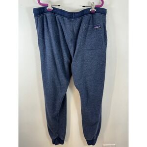 Patagonia Joggers Sweatpants Lounge Drawstring Heathered Blue Mens Sz XXL